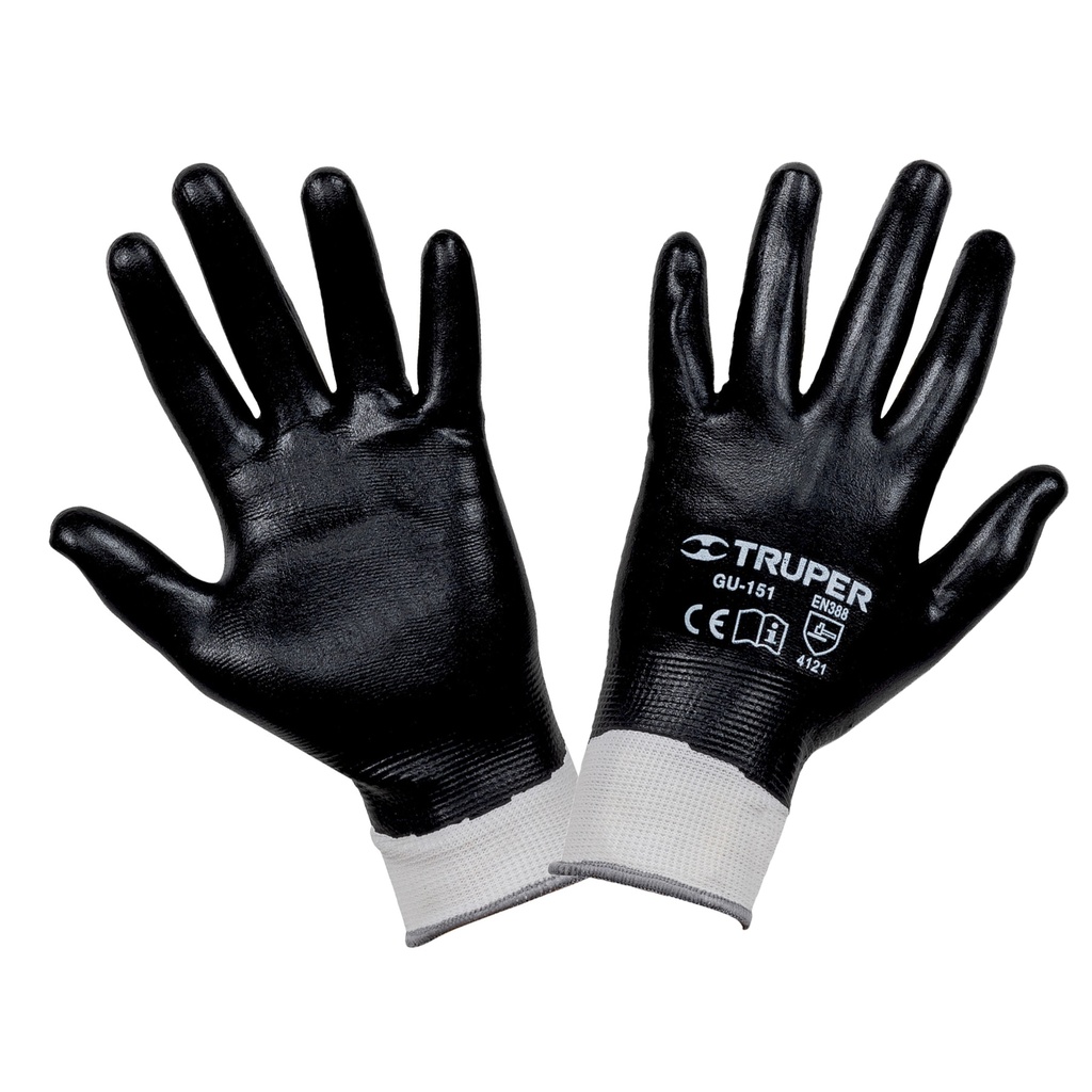 Guantes de poliéster con recubrimiento de nitrilo, CH,Truper - Pag 349