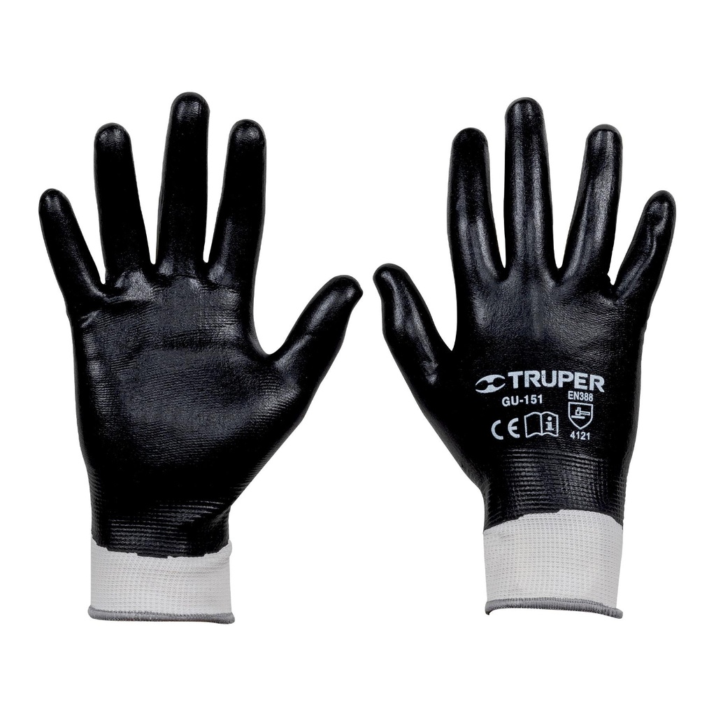 Guantes de poliéster con recubrimiento de nitrilo, CH,Truper - Pag 449