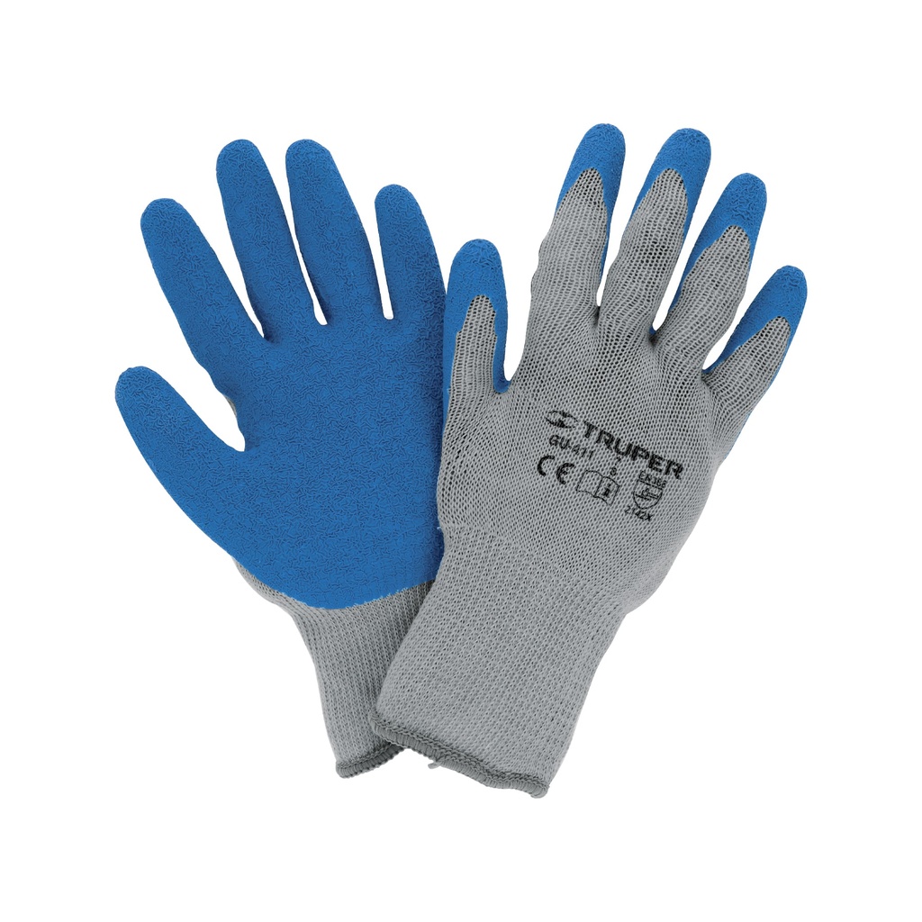 Guantes de poliéster recubiertos de latex, CH, Truper