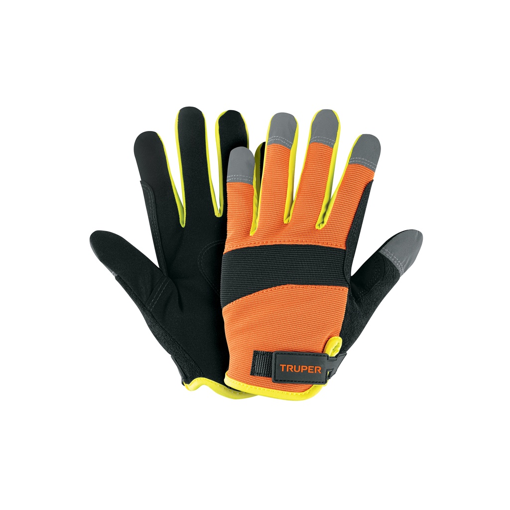 Guantes para mecánico, alta visibilidad, Truper