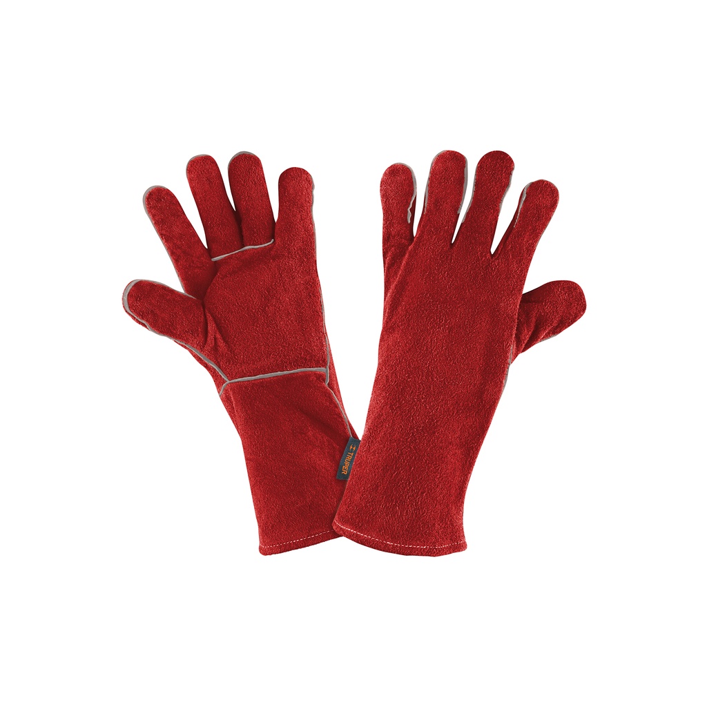Guantes rojos para soldador, Truper