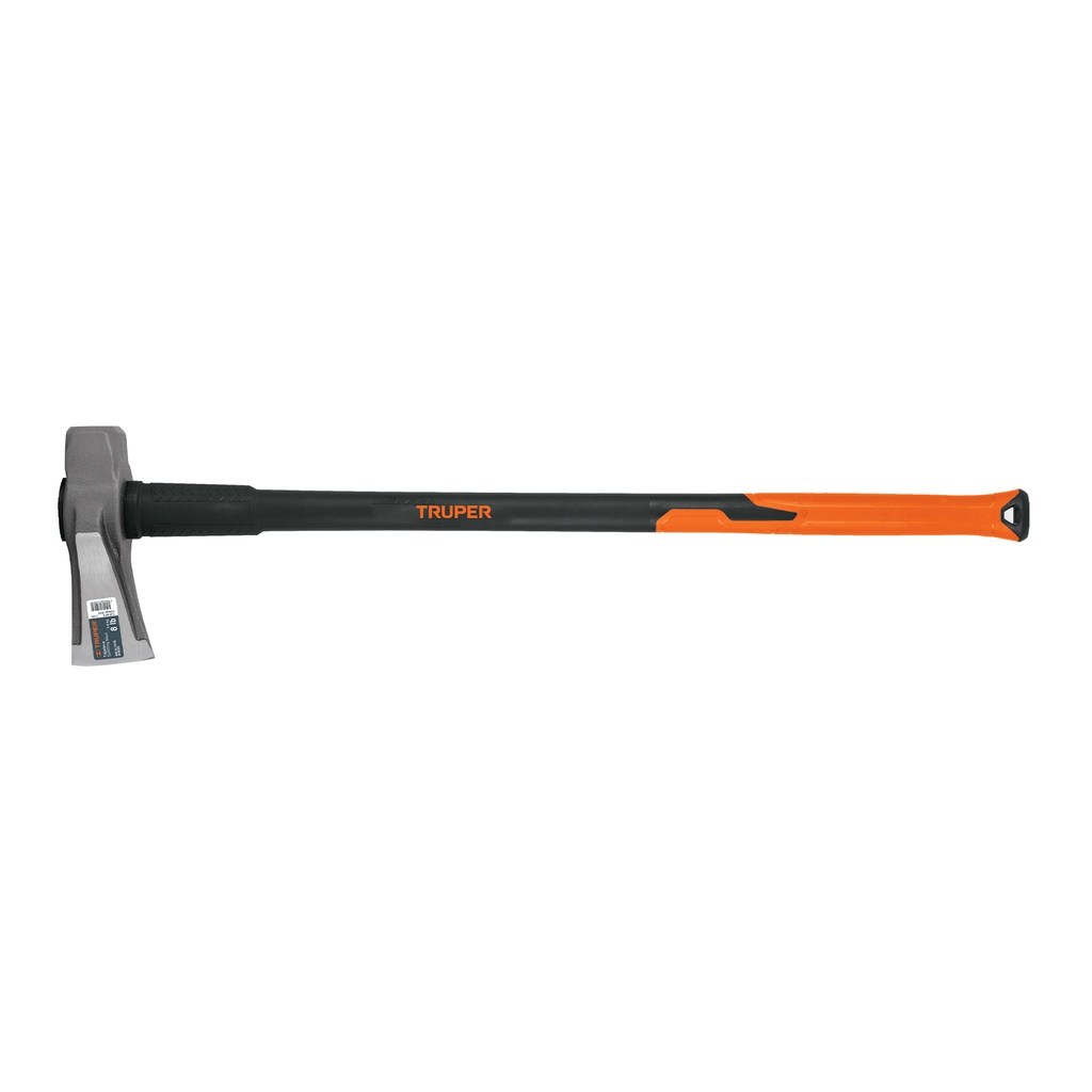 Hacha para rajar madera 8 lbs, mango fibra de vidrio 36'
