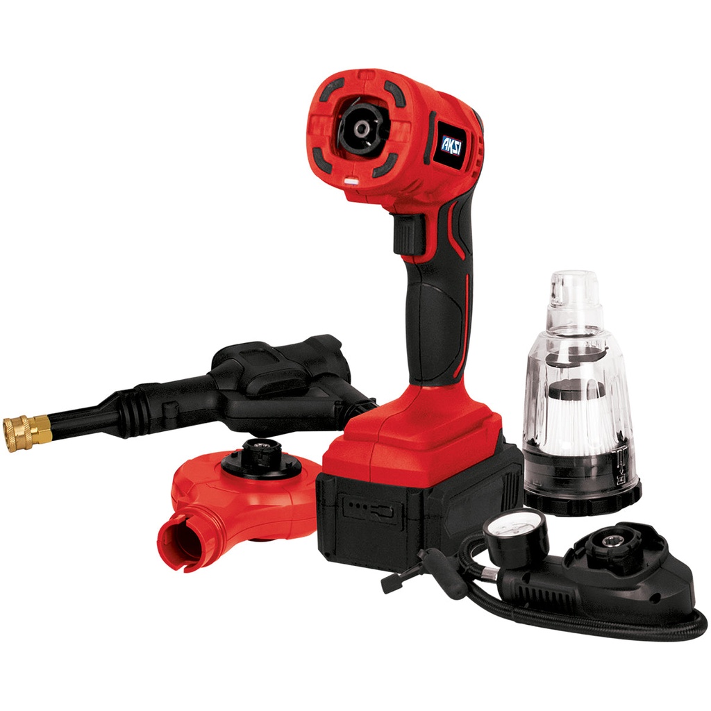 Hidrolavadora, aspiradora, inflador de llanta, soplador 20V-4Ah,cargador rápido -Linea SWITCH Pro