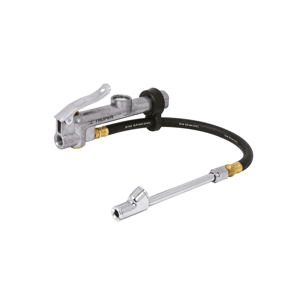 Inflador calibrador de cabeza doble, profesional, 1/4 NPT