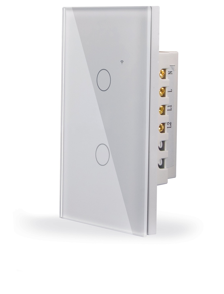 Interruptor apagador inteligente Wifi, 2 apagadores