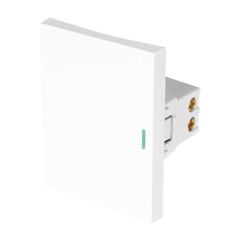 Interruptor de 3 vías blanco de 3 módulos, línea Lisboa - Pag 402