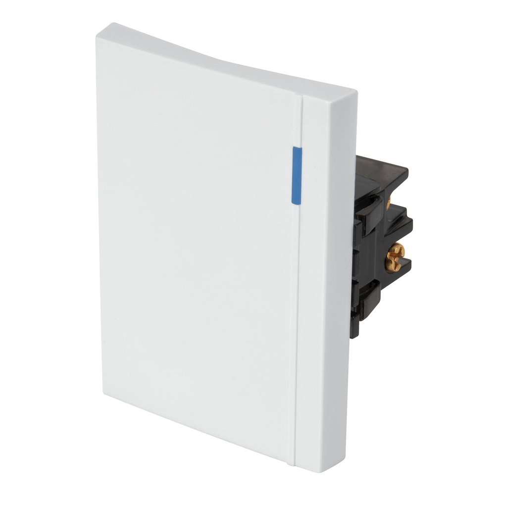 Interruptor de 3 vías, 3 módulos, línea Española, blanco - Pag 400