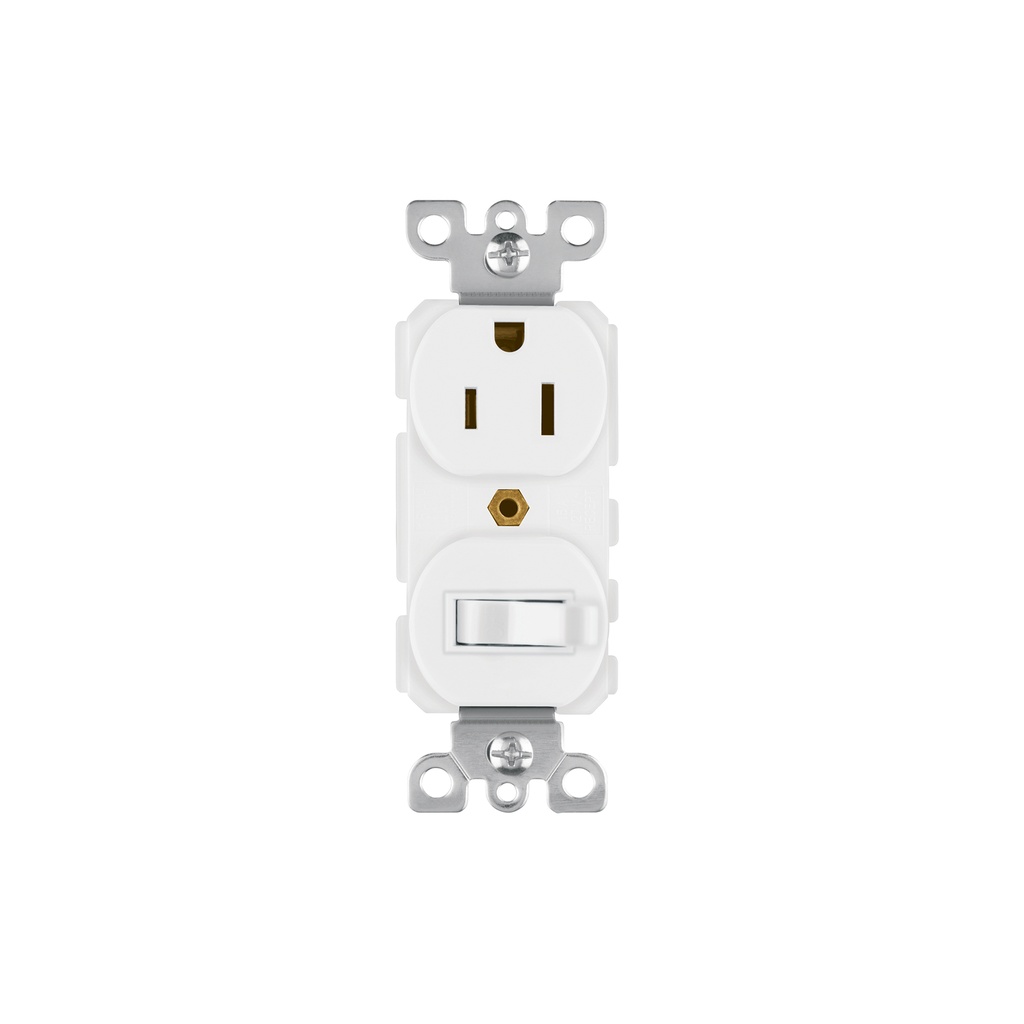 Interruptor de palanca con contacto, Standard, blanco