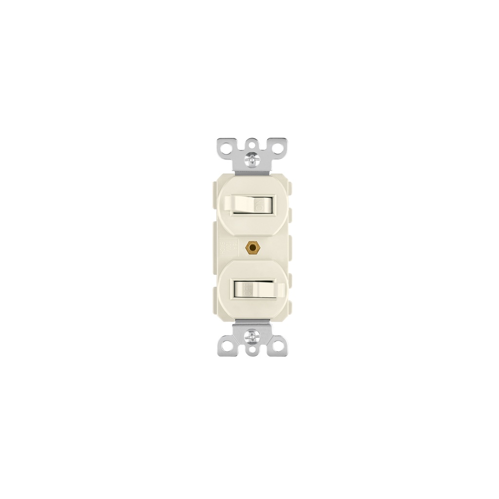 Interruptor dúplex de palanca, Standard, marfil, Volteck - Pag 405
