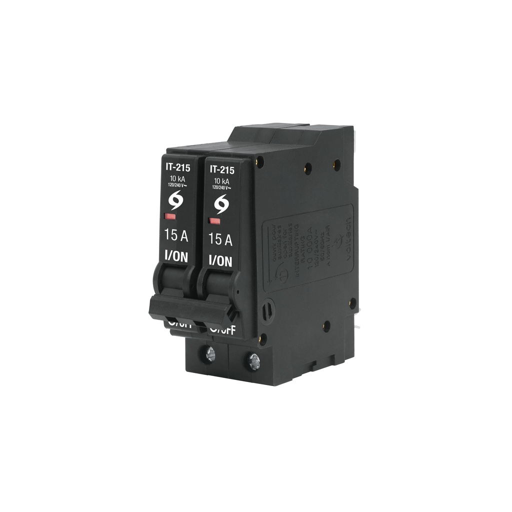 Interruptor termomagnético 2 polos 15 A, Volteck