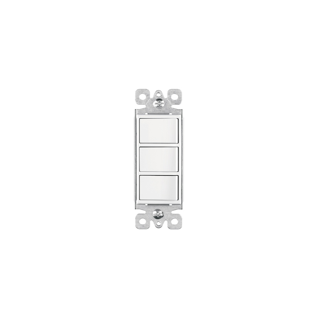 Interruptor triple, línea Classic, Volteck