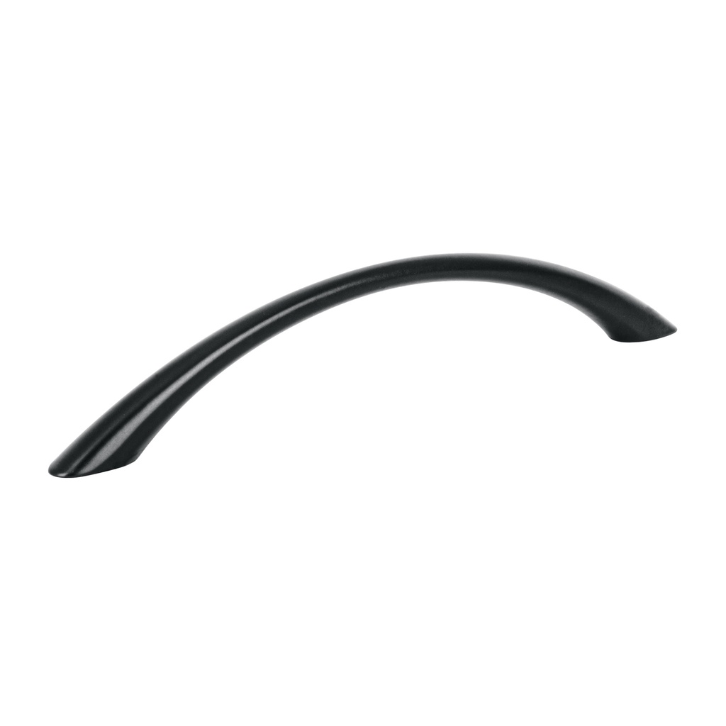 Jaladera de 128mm estilo 'Arco' acabado negro, Hermex - Pag 598