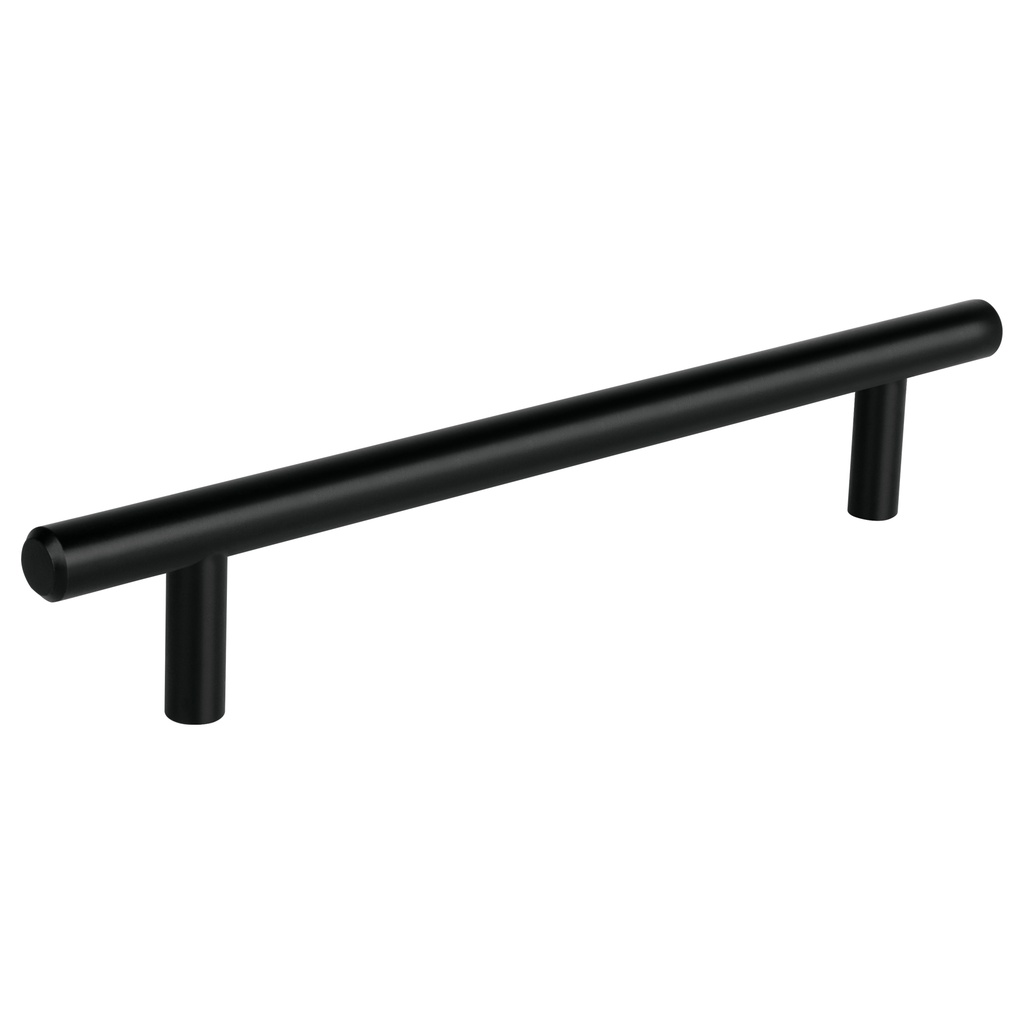 Jaladera de 160mm estilo 'Cilindro' acabado negro, Hermex - Pag 598