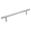 Jaladera de 160mm estilo 'Cilindro' acabado níquel satinado