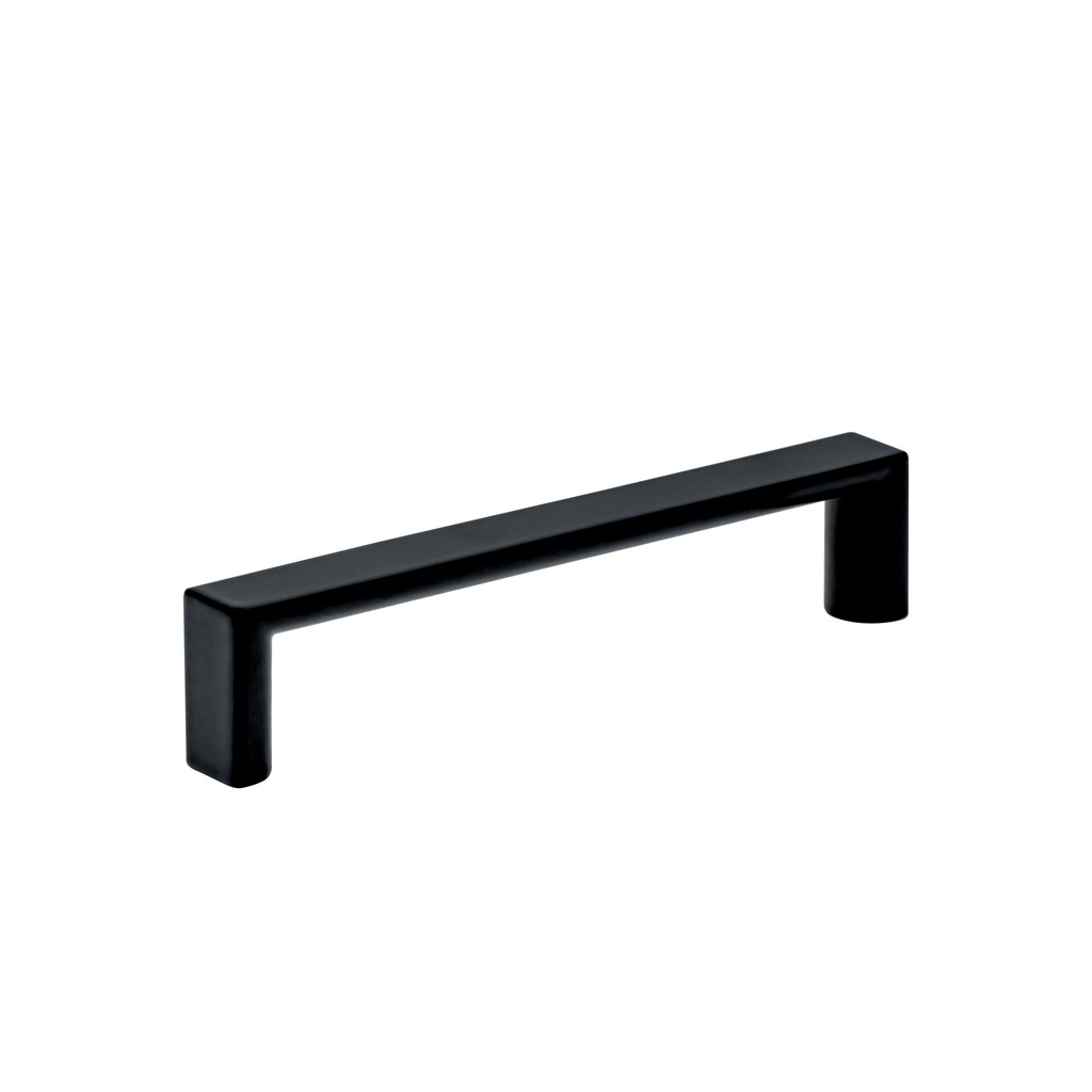 Jaladera de 96mm estilo 'Andamio' acabado negro, Hermex