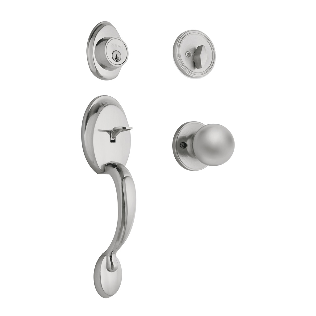 [T23675] Jaladera, perilla y cerrojo mariposa, cromo mate, Basic