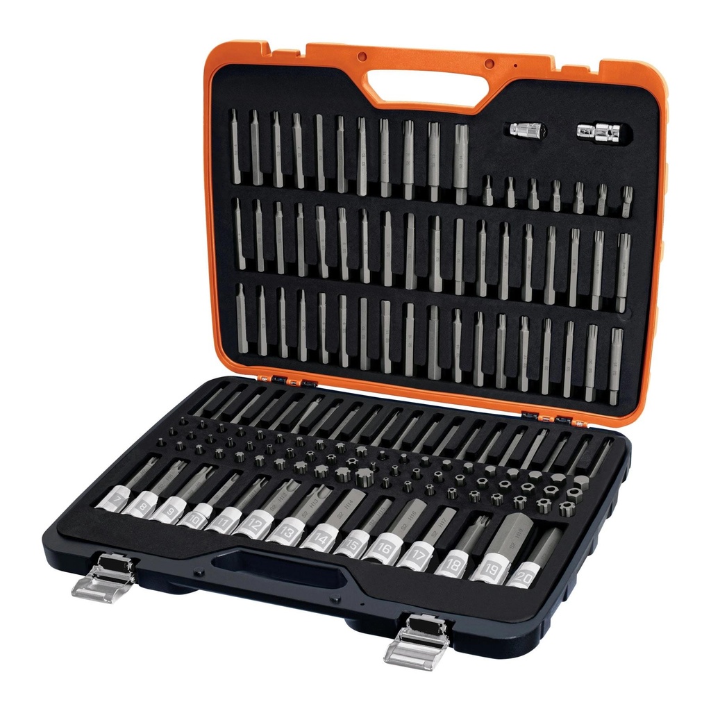 [T102520] Jgo profesional de puntas y dados con punta p/mécanica 150pz