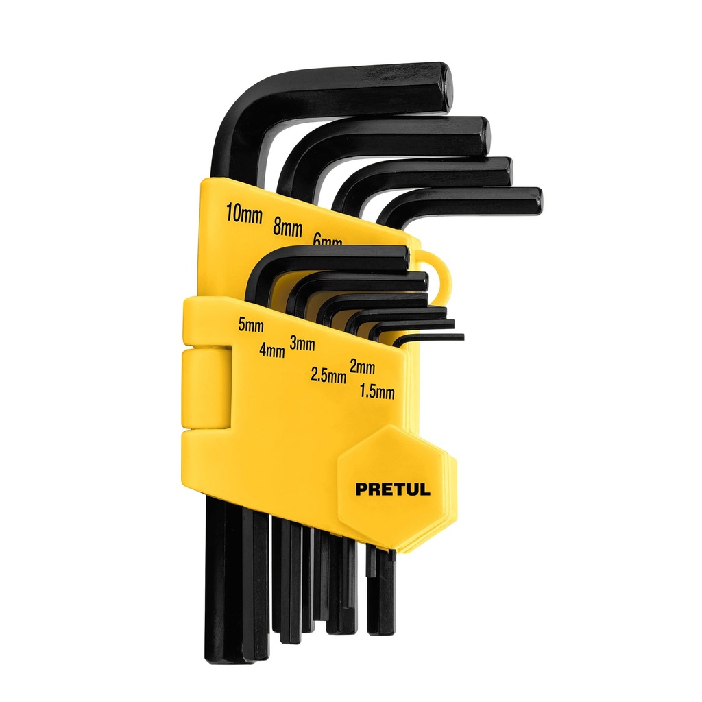 Juego 10 llaves allen mm punta hex con organizador, Pretul - Pag 218