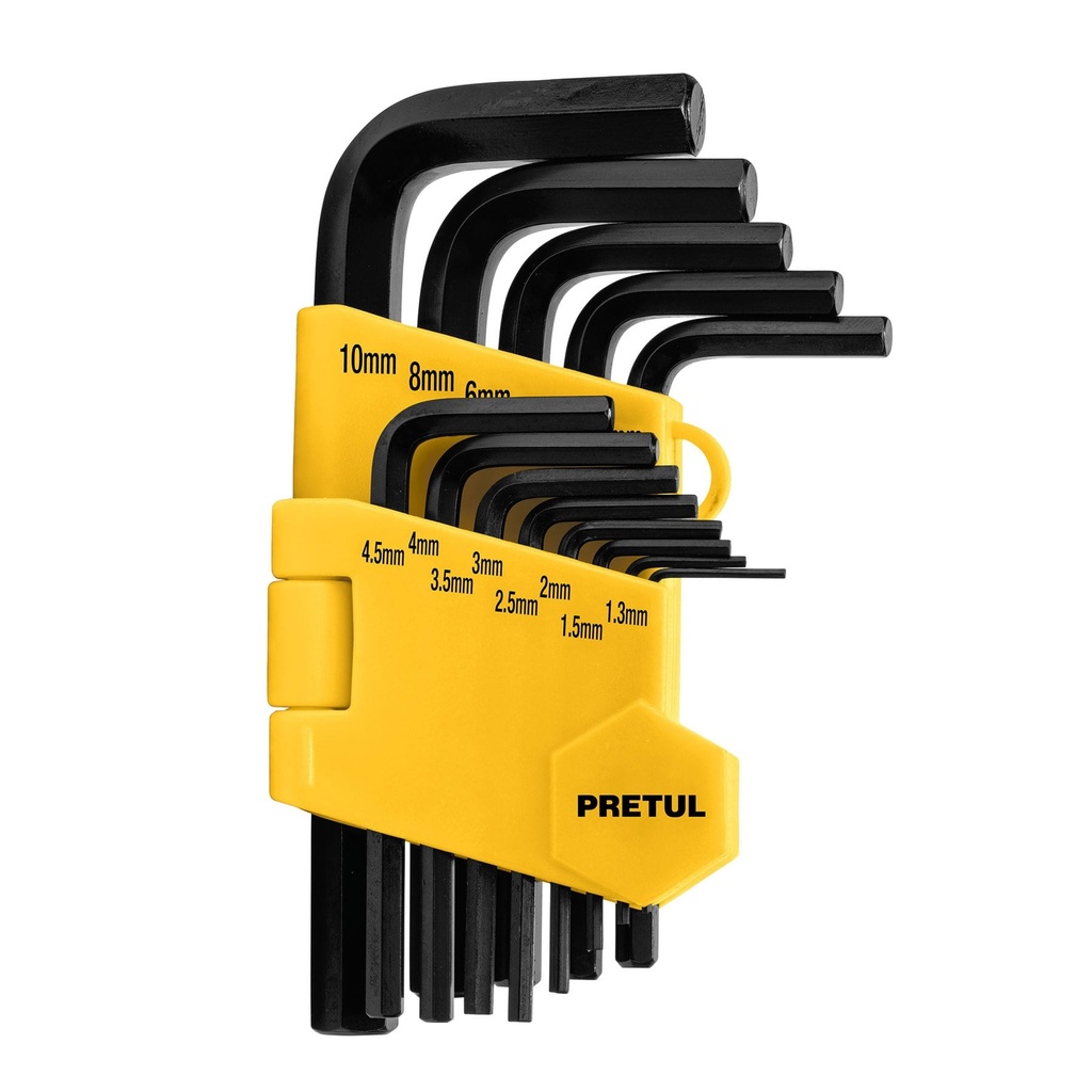 Juego 13 llaves allen mm punta hex con organizador, Pretul - Pag 218