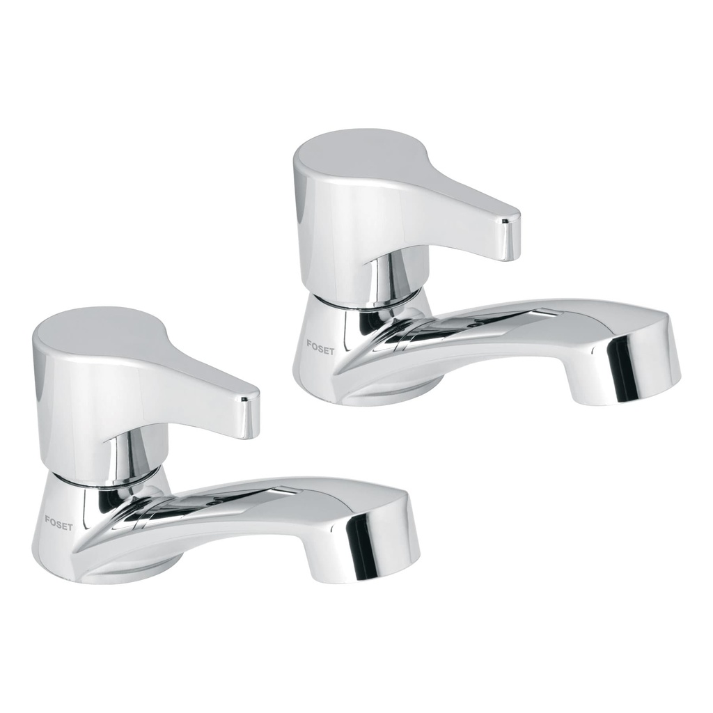 Juego 2 llaves para lavabo, ABS, manerales palanca, Basic - Pag 472