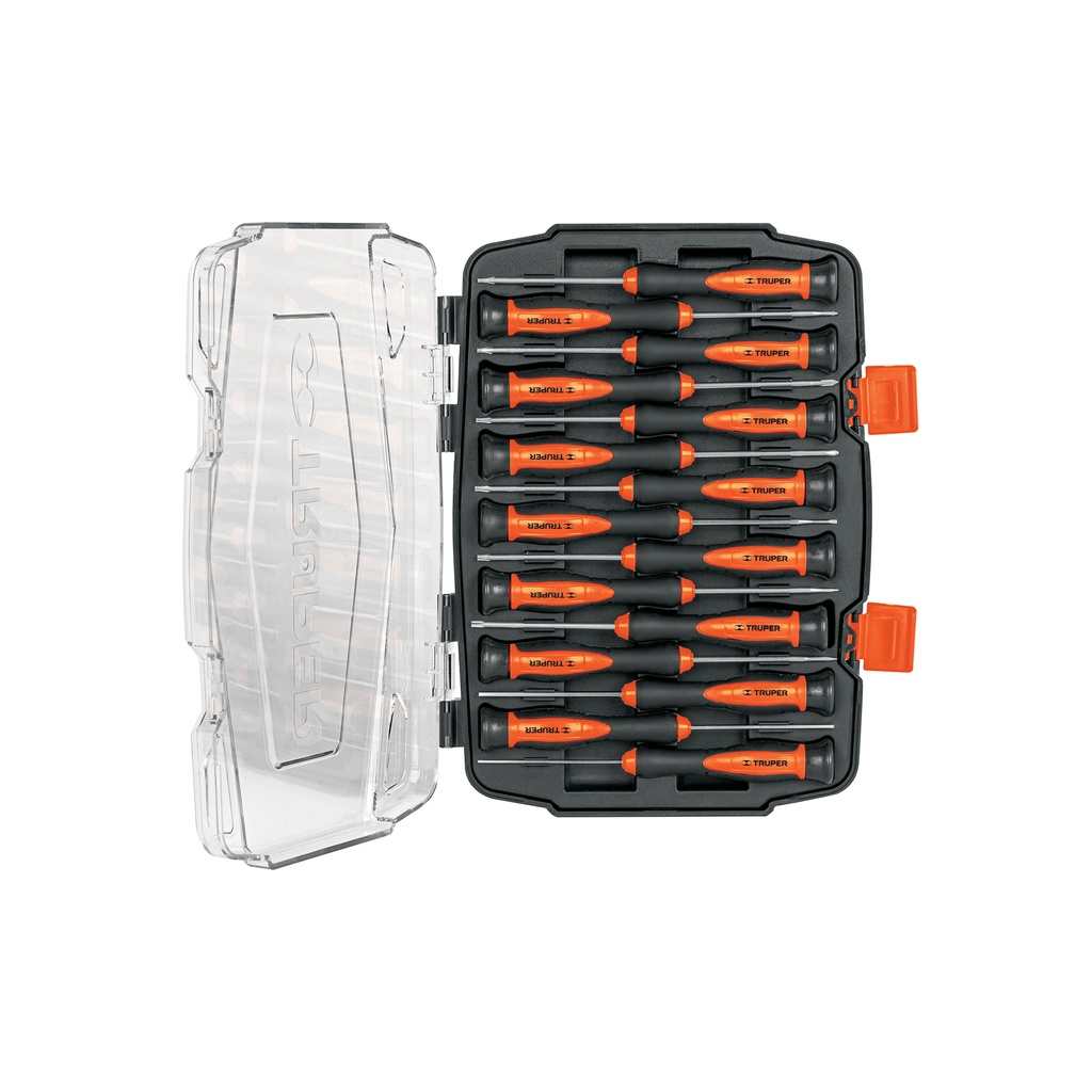 Juego con 15 desarmadores largos de precisión, Truper - Pag 133