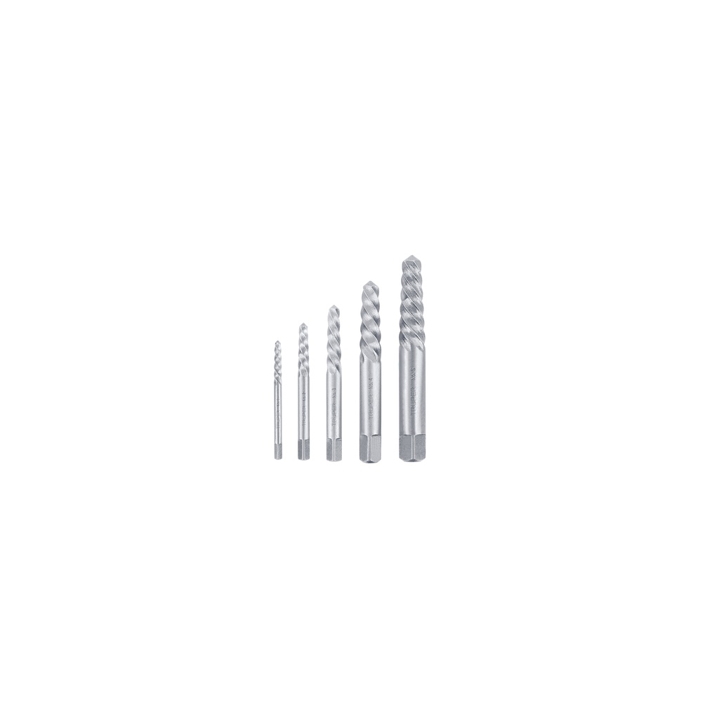[T14512] Juego con 5 extractores de tornillos, Truper