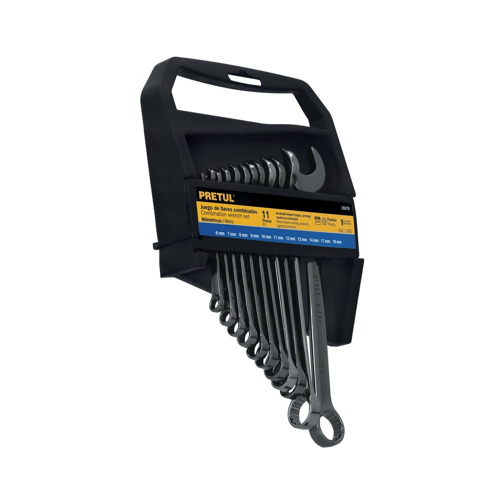 Juego de 11 llaves combinadas mm, acabado gun metal, Pretul - Pag 217