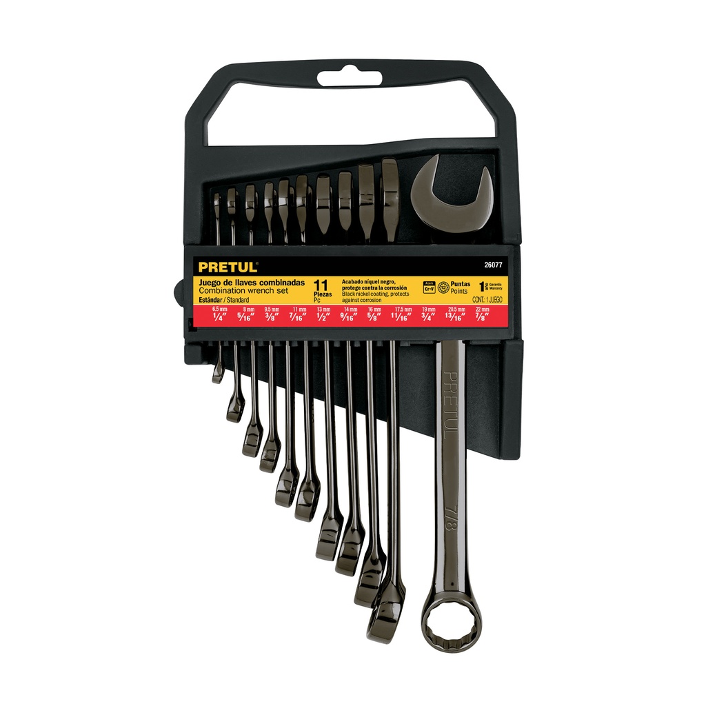Juego de 11 llaves combinadas std, acabado gun metal, Pretul - Pag 217