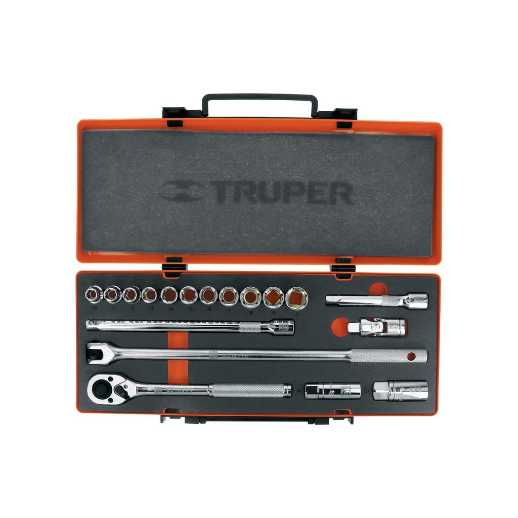 Juego de 18 herramientas cuadro 1/2' mm para mecánico - Pag 190