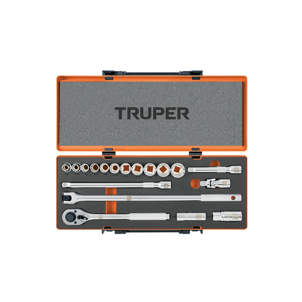Juego de 18 herramientas cuadro 1/2' std para mecánico - Pag 190