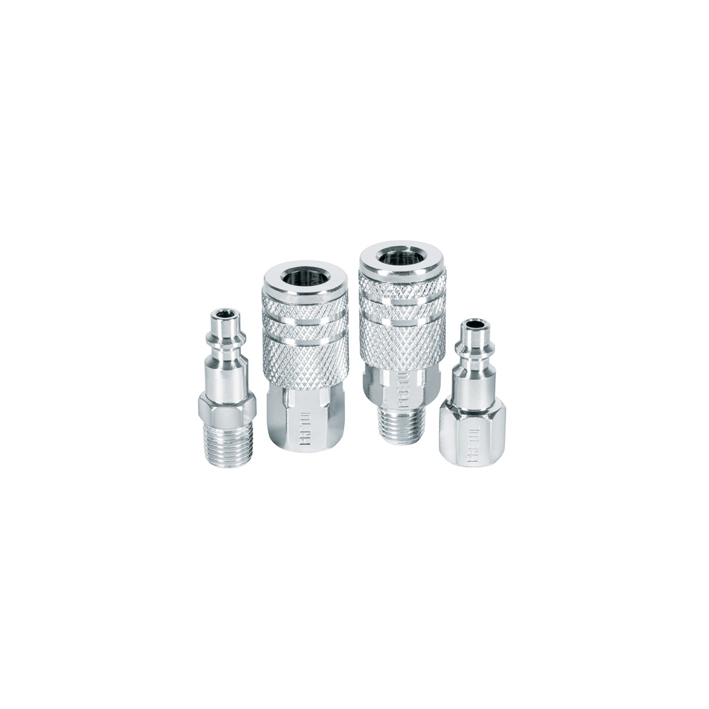 [T27020] Juego de 2 conectores y 2 coples para compresor, Pretul