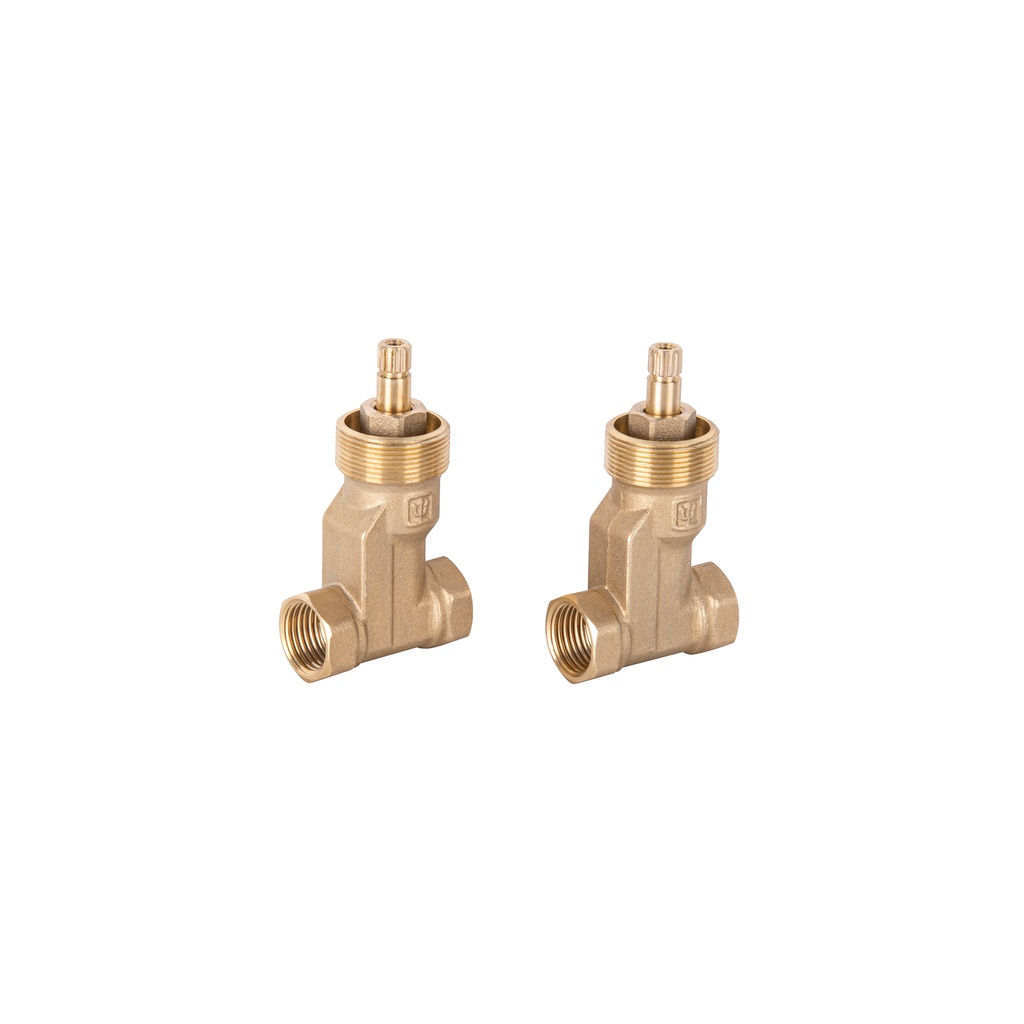 Juego de 2 llaves de empotrar roscables, Foset Basic