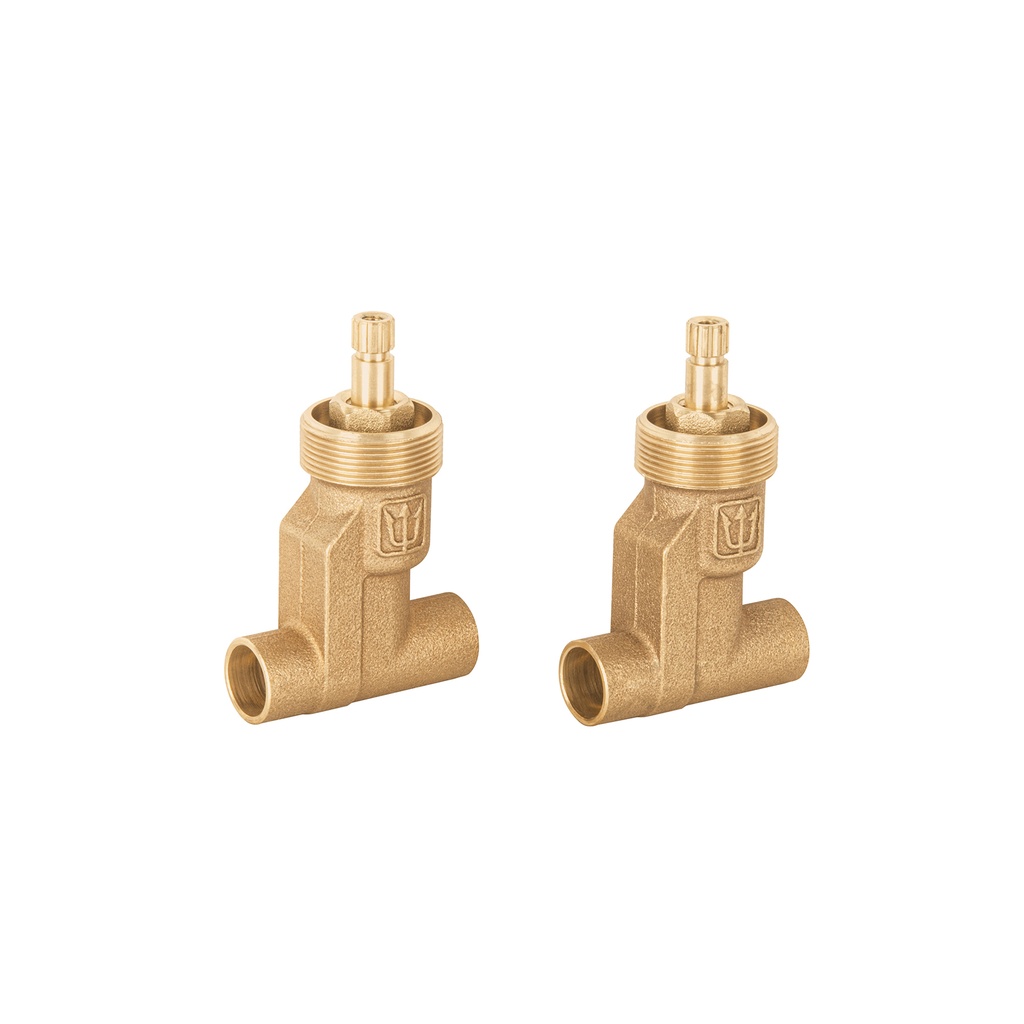Juego de 2 llaves de empotrar soldables, Foset Basic
