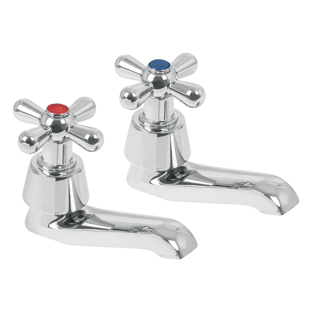 Juego de 2 llaves individuales para lavabo, cruceta, Aqua - Pag 474