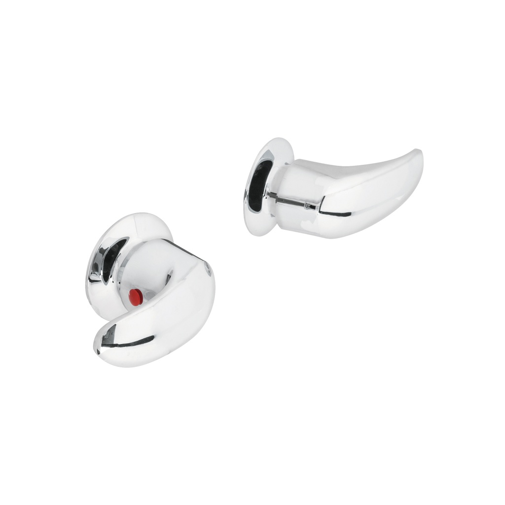 Juego de 2 manerales grandes, palanca, cromo, Foset Aqua - Pag 476