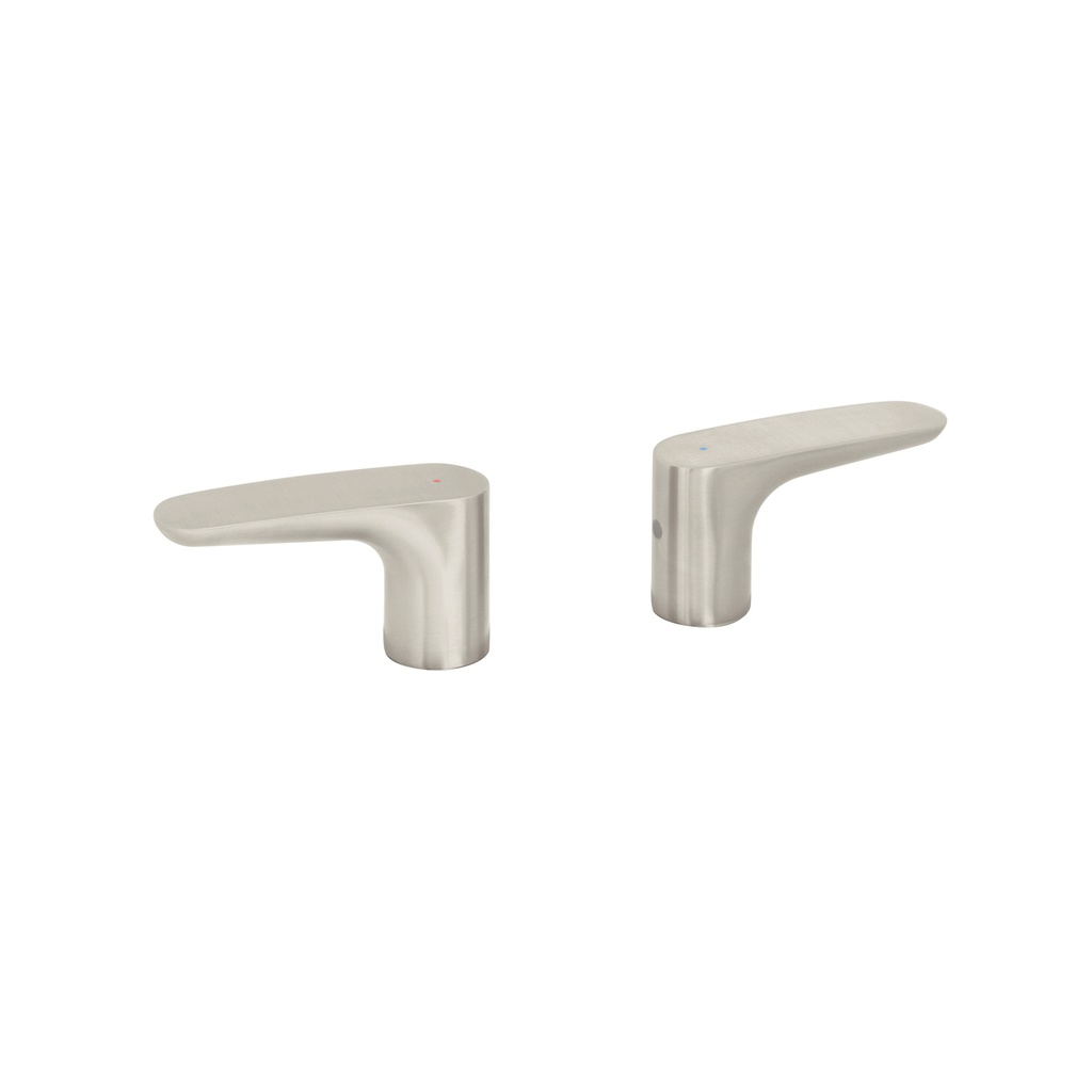 Juego de 2 manerales para lavabo, satin, Foset Riviera