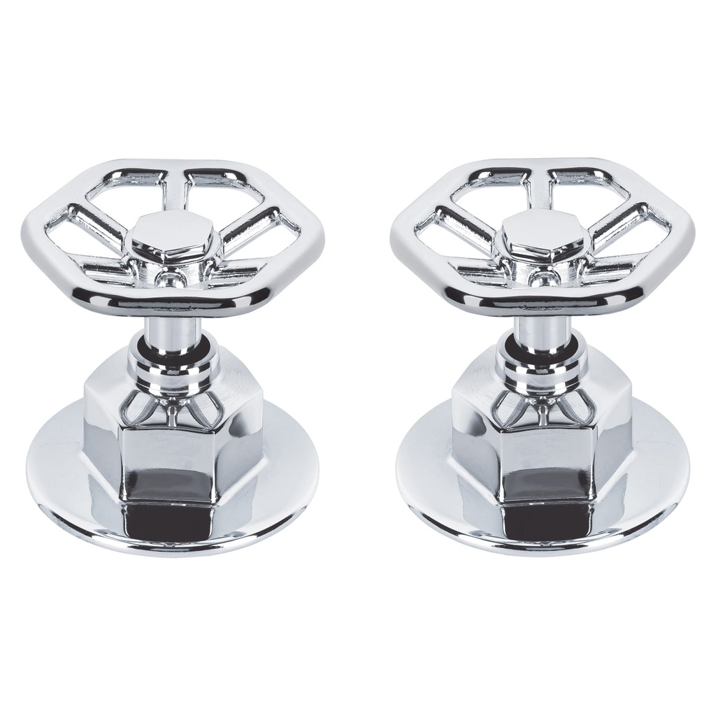 Juego de 2 manerales para regadera, volante, cromo, Tubig - Pag 482