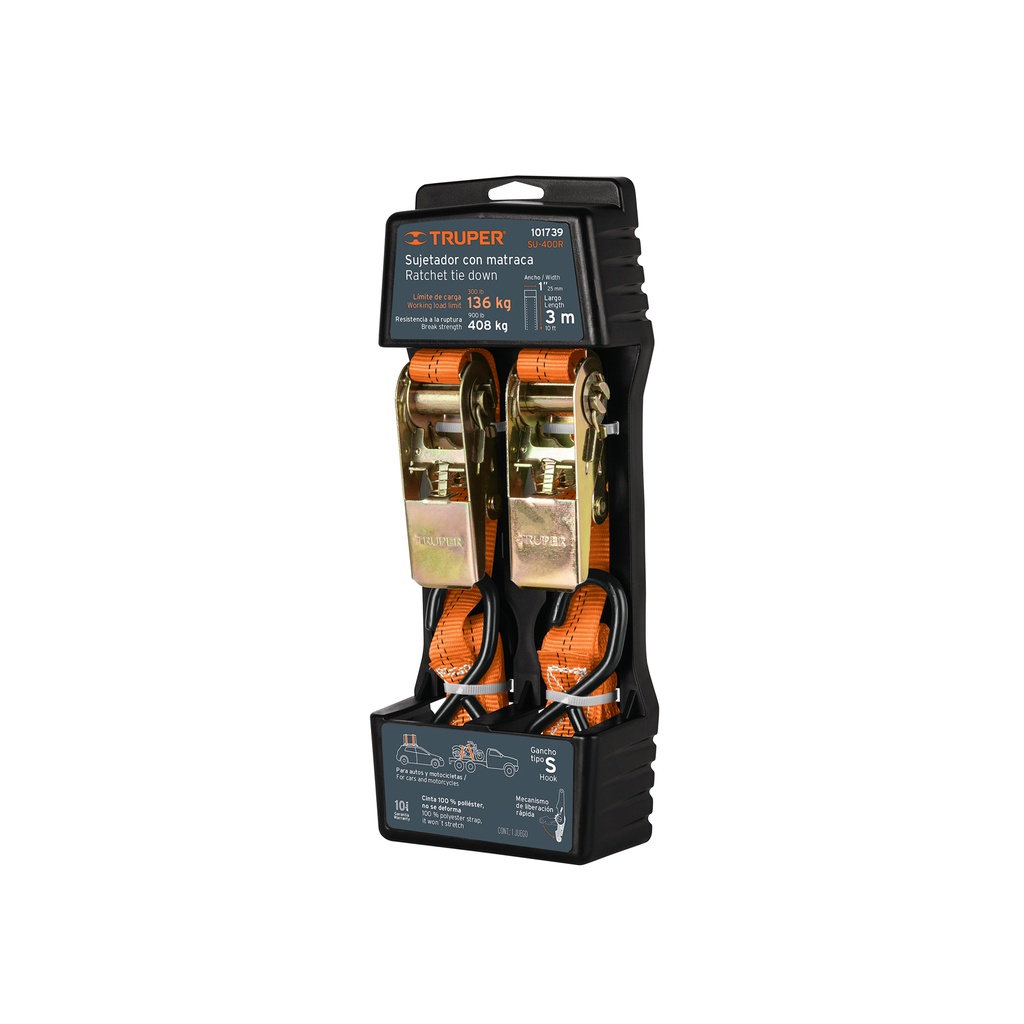 Juego de 2 sujetadores con matraca carga máxima 400 kg - Pag 25