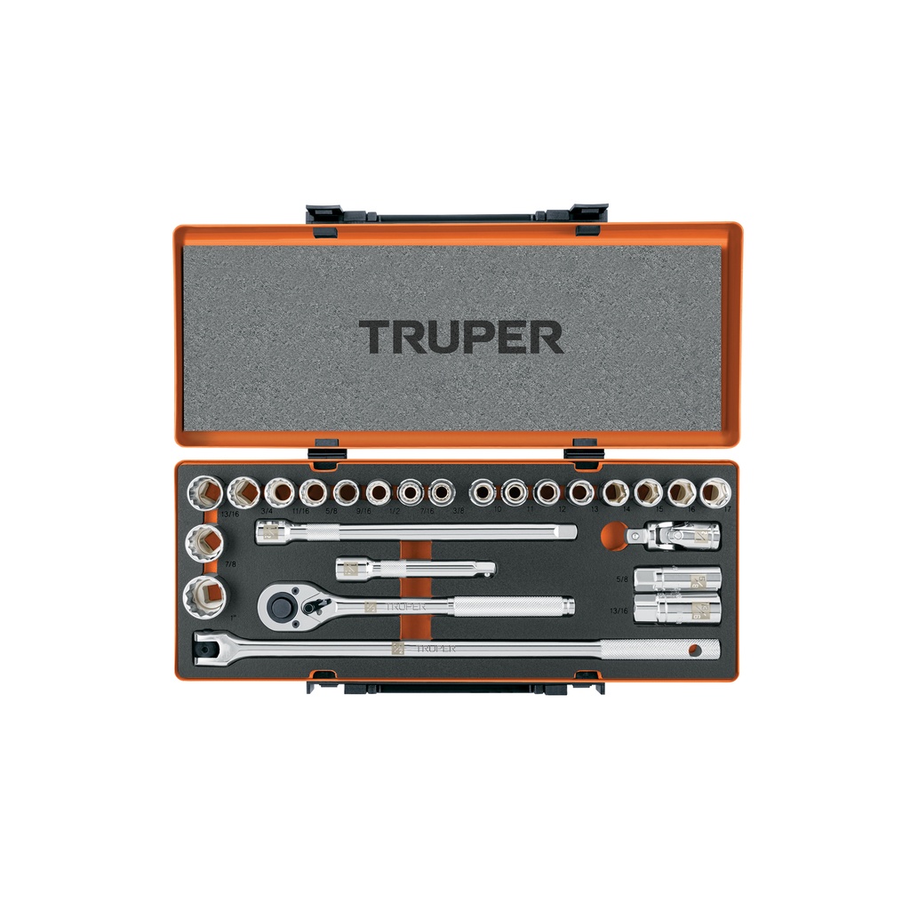 Juego de 25 herramientas cuadro 1/2' std y mm para mecánico - Pag 190