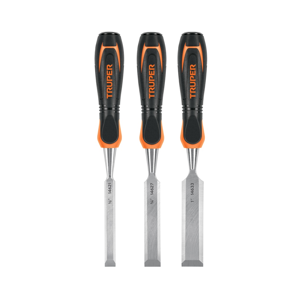 Juego de 3 formones mango Comfort Grip, Truper - Pag 165