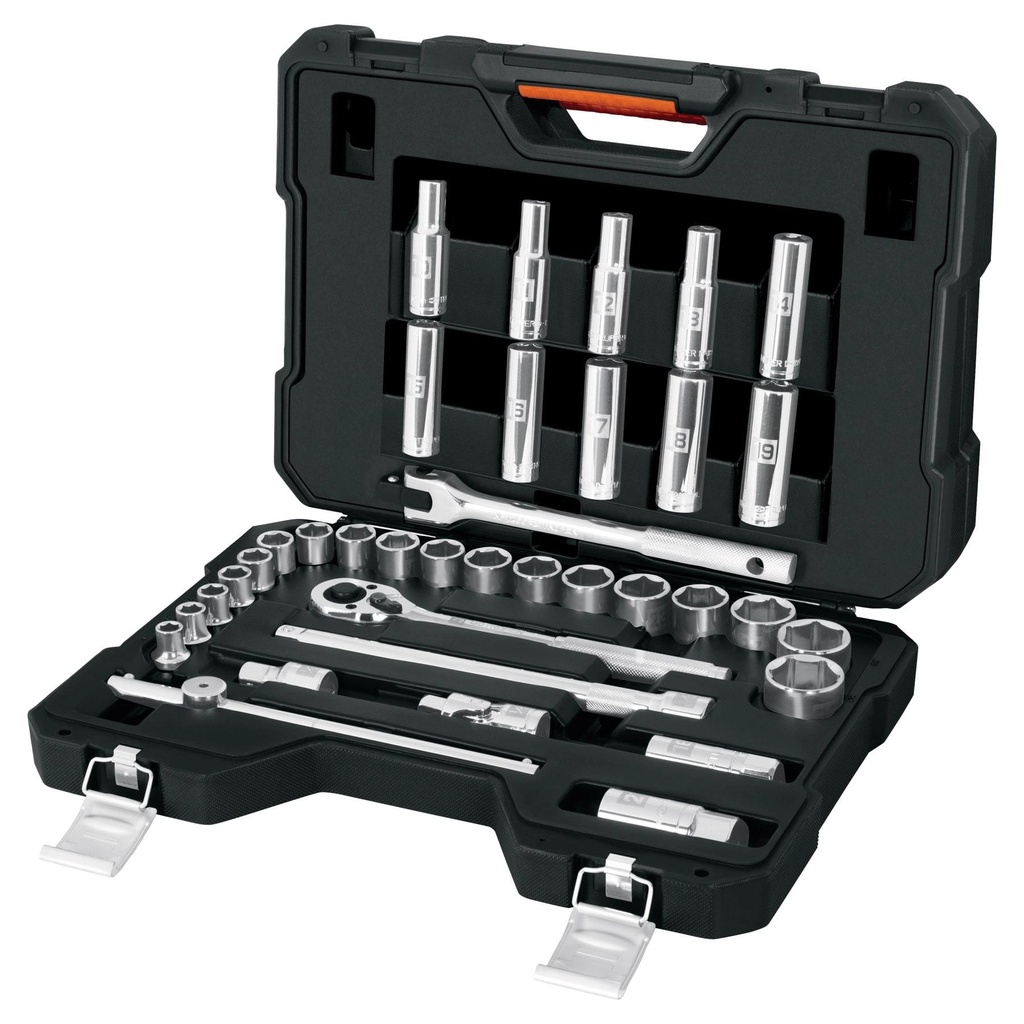 Juego de 36 herramientas cuadro 1/2' mm para mecánico - Pag 188