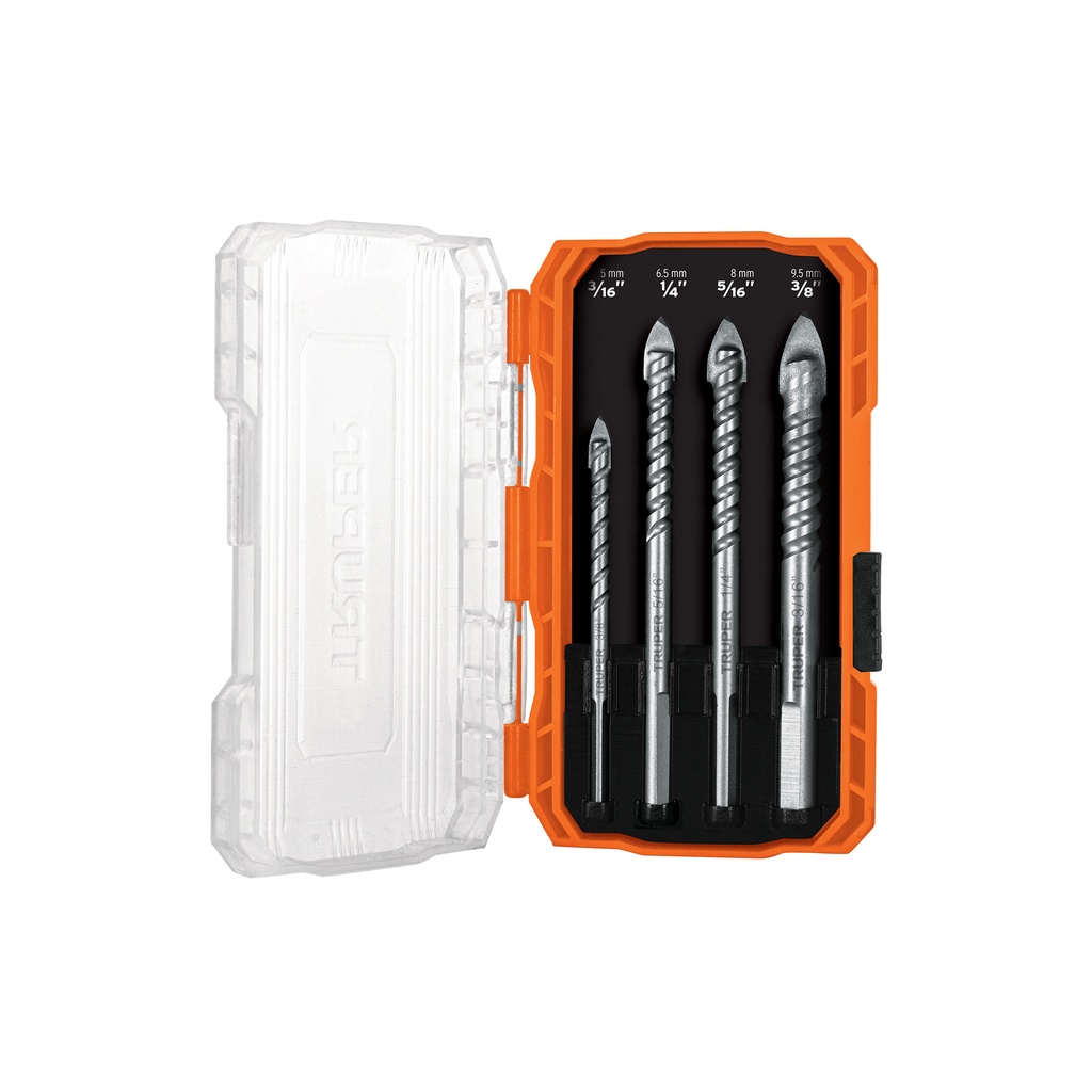 Juego de 4 brocas para vidrio y azulejo, Truper Expert - Pag 58