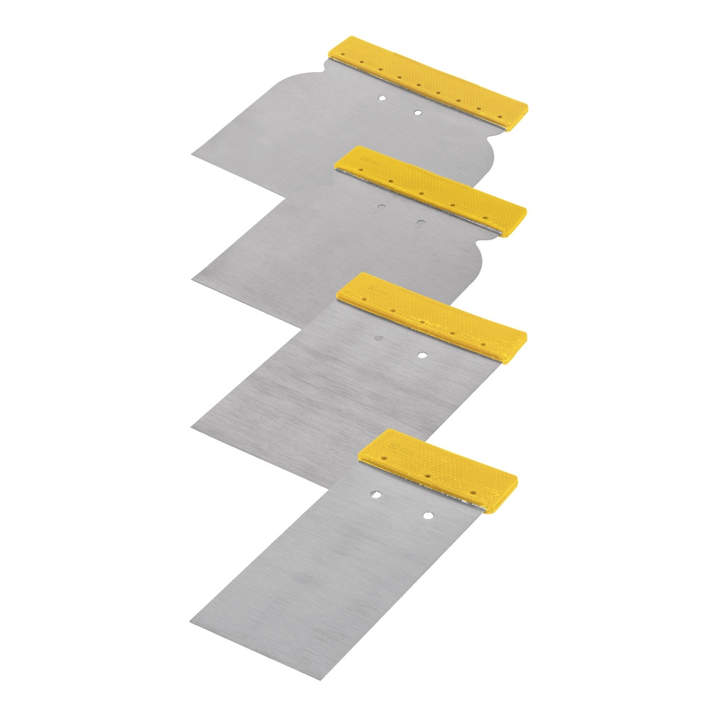 [T24200] Juego de 4 cuñas con mango de plástico, Pretul