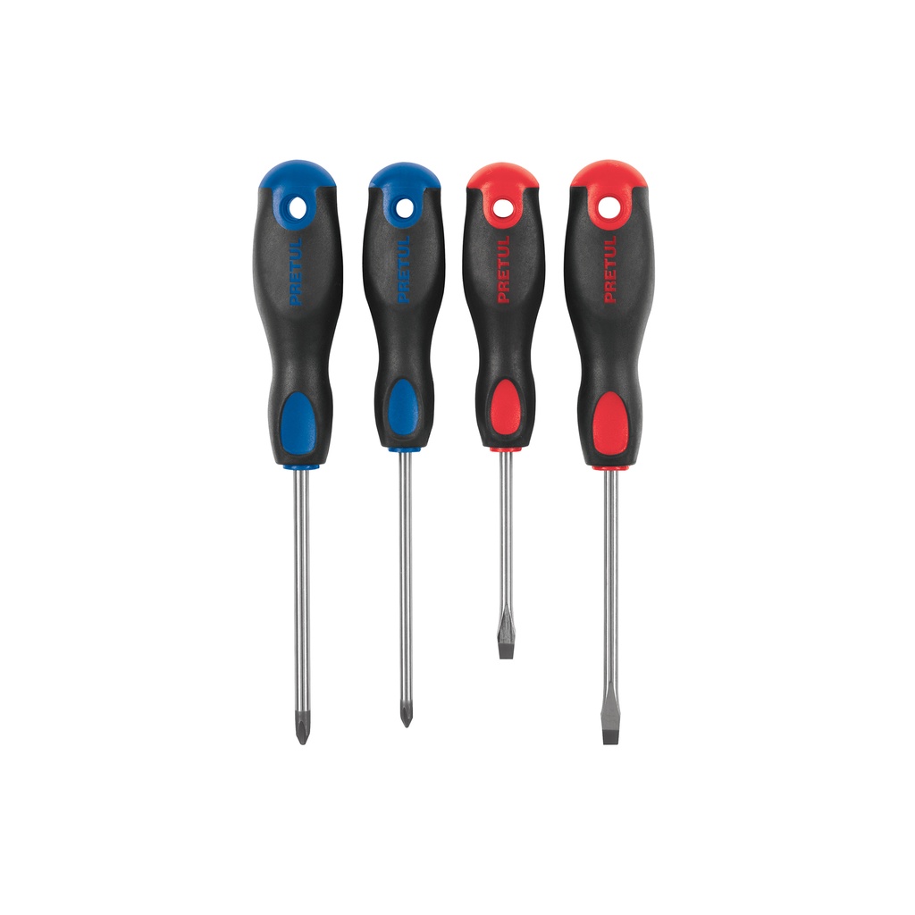 Juego de 4 desarmadores mango Comfort Grip, Pretul - Pag 129