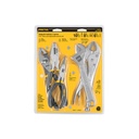 Juego de 4 pinzas y 1 llave ajustable mango de vinil, Pretul