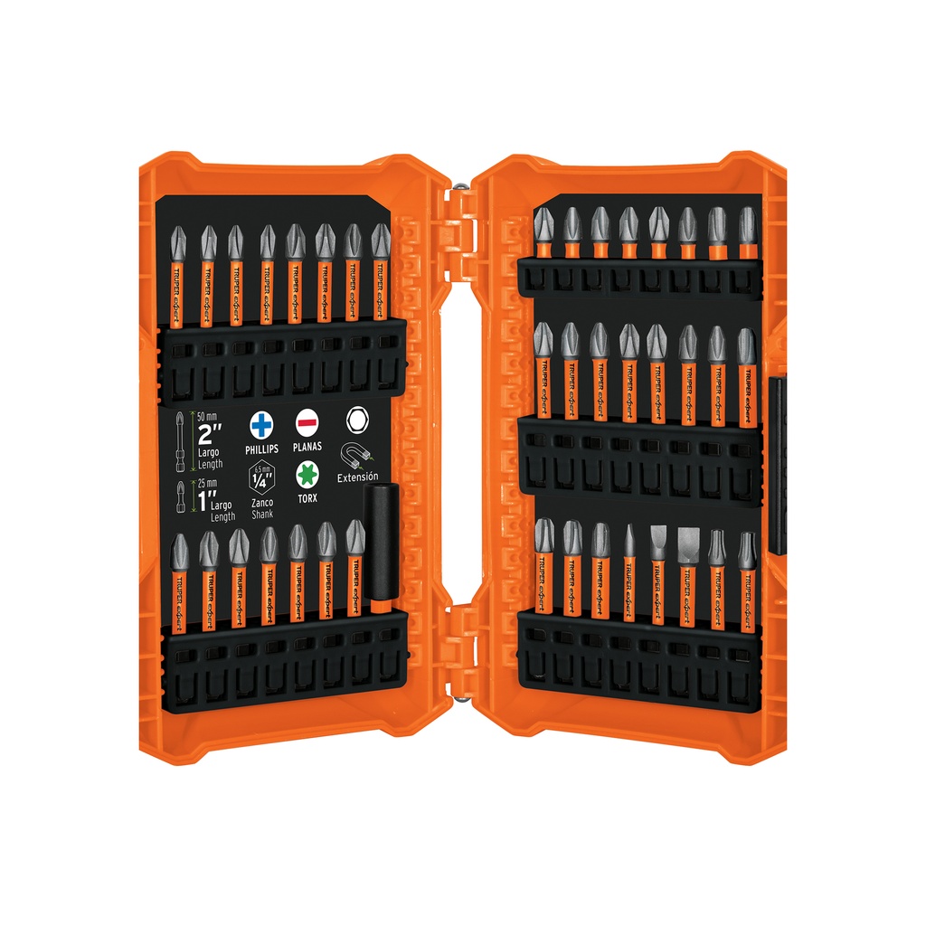 Juego de 40 puntas de impacto mixtas largos 1' y 2', Expert - Pag 331