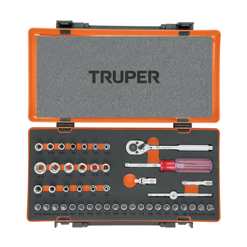 Juego de 45 herramientas cuadro 1/4' std para mecánico - Pag 190