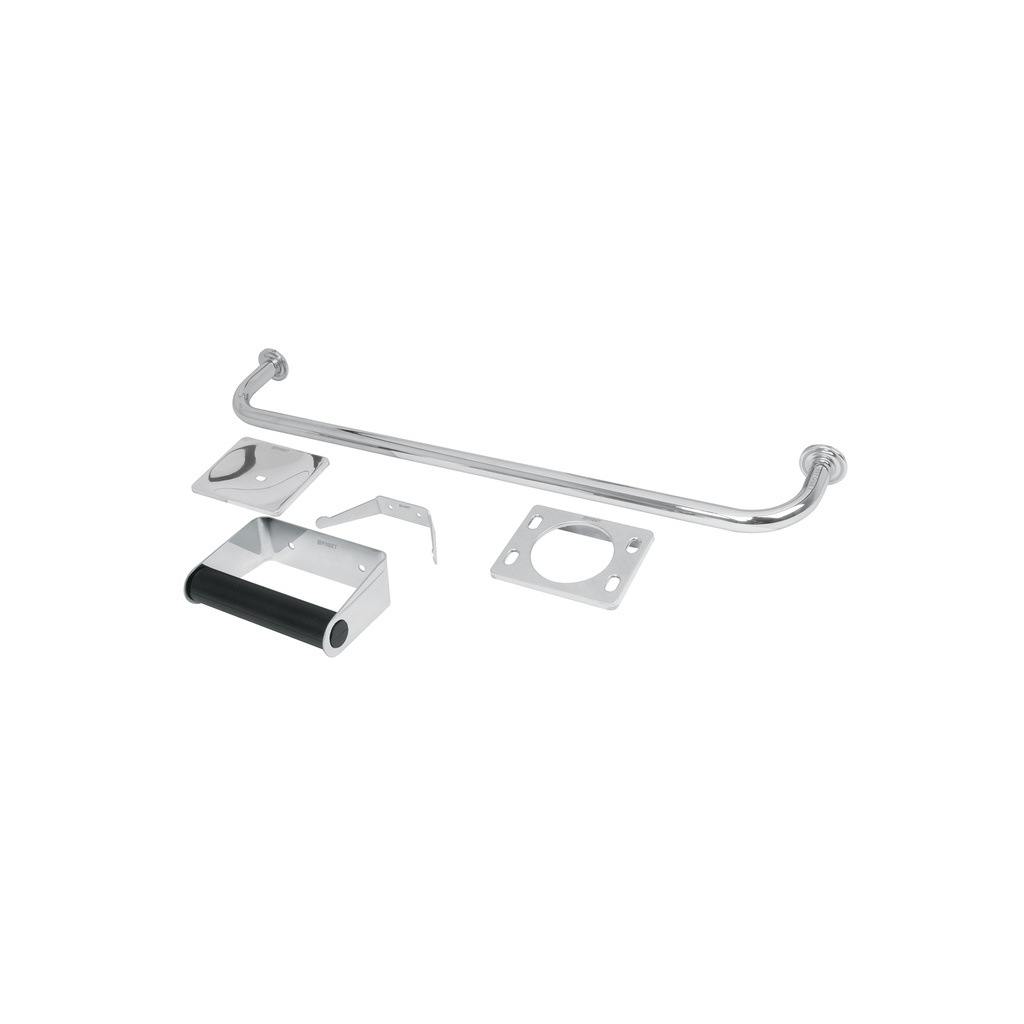 Juego de 5 accesorios para baño de acero inoxidable, Basic
