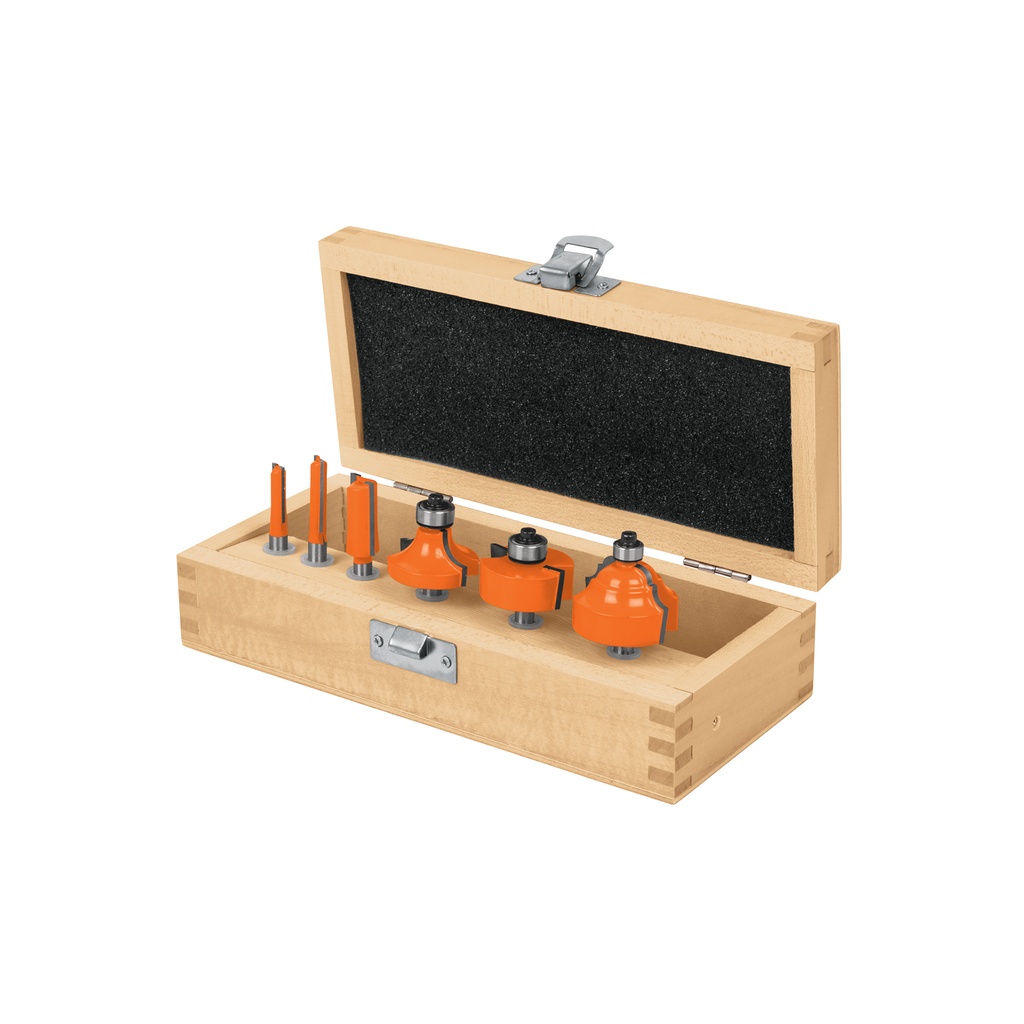 [T11359] Juego de 6 brocas para router, Truper