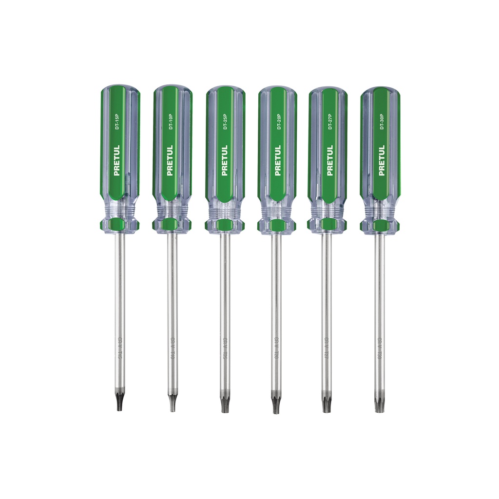 Juego de 6 desarmadores Torx mango de PVC, Pretul - Pag 131